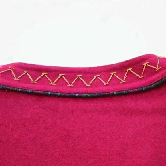 Vintage Yak Magik Women's Medium Wool Silk Artsy Boho Embroidered Beaded Jacket - Picture 12 of 12